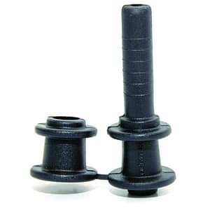Pop Through Hole Insulators are used on the picket intermediate posts and square tube popem brackets. Wire Insulator Electric Fence Component.
