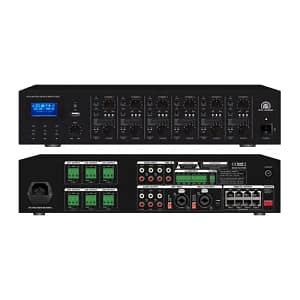 RH-6240MMA 6CH Matrix Mp3 Mixer Amplifier. The 6240mma Public Address Amplifier Mixer Amplifier is PABGM Product (Public Address Background Music system) that can be Integrated with FDAS Fire alarm detection system to automatically broadcast custom alarm sound or customized emergency instructions.